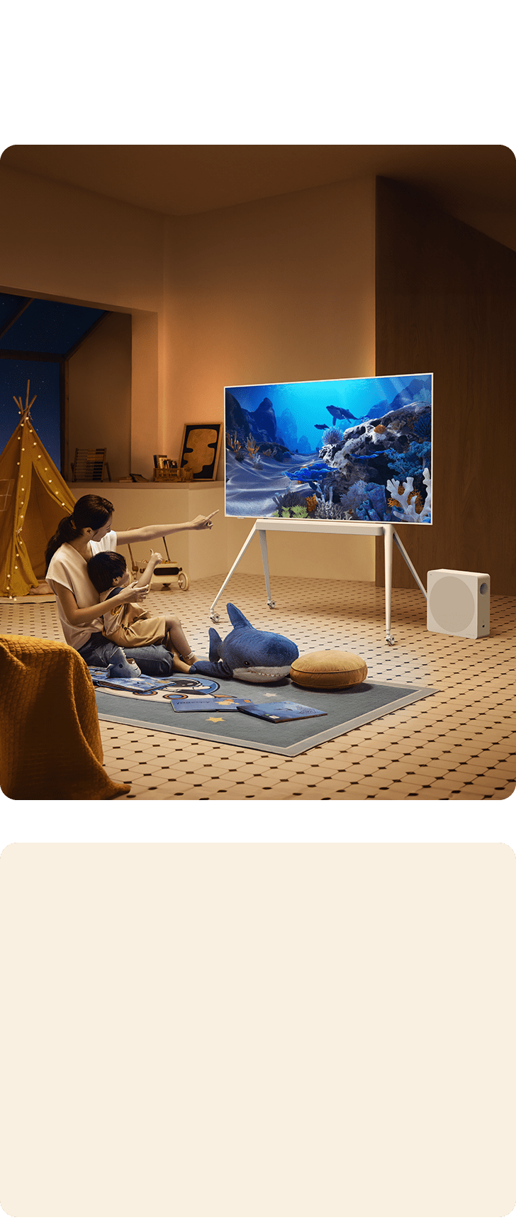 A300 Pro NXTFRAME TV relax with your kids